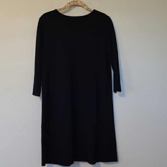 J. JILL Ponte Knit Seamed 3/4 Sleeve Pullover Shift Dress Excellent Condition SP - Picture 4 of 7